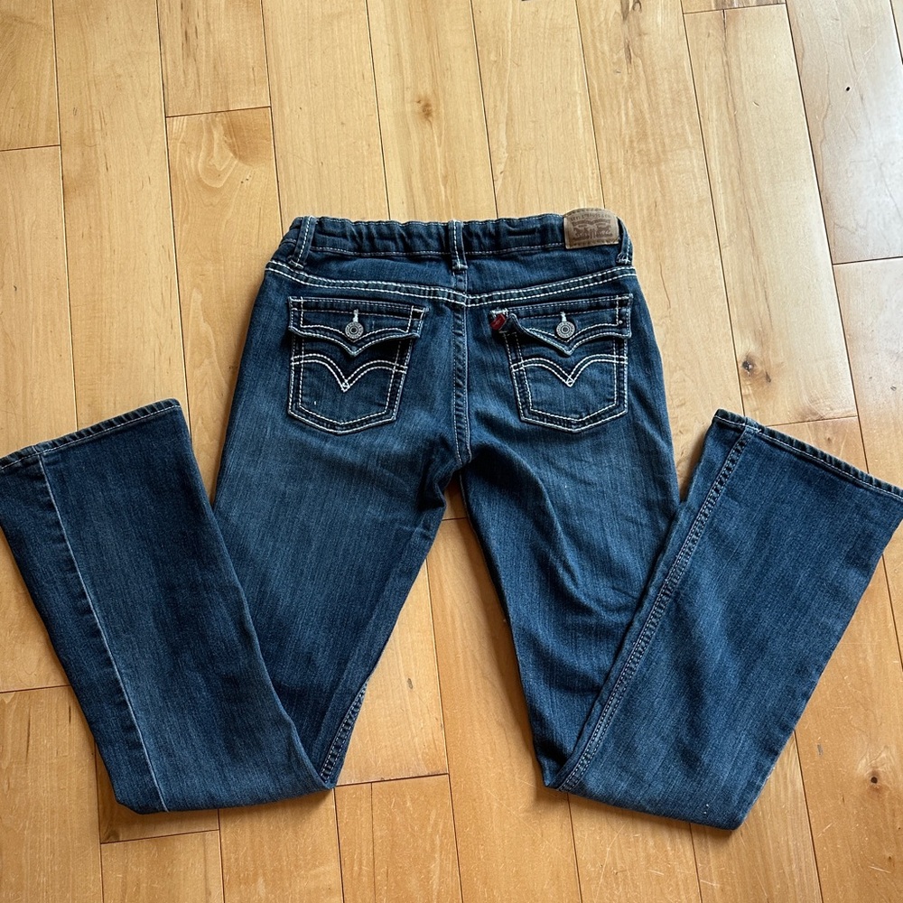 Girls Levi's Blue 715 Bootcut Jeans